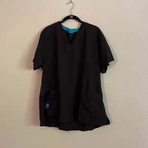 Carhartt cross flex black scrub top 2x